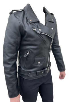 Косуха женская, Кожа, Новый Черный, Размер S