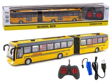 DUŻY ZDALNIE STEROWANY AUTOBUS PRZEGUBOWY NA RADIO ŁADOWARKA AKUMULATOR