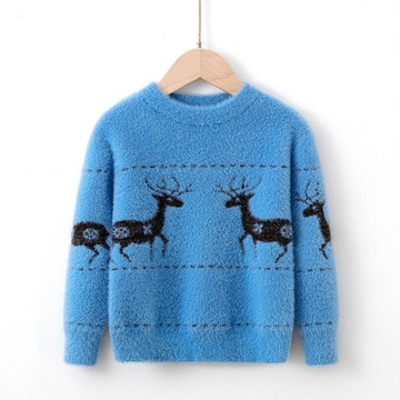 Dziecięcy aksamitny sweter 4W4