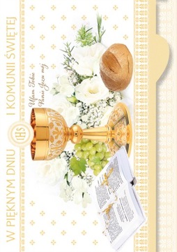 PAMIĄTKA PIERWSZEJ KOMUNII ŚW KARNET B6X WZÓR 8