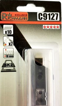 ЛЕЗВИЯ RICHMANN 18 ММ ЧЕРНАЯ СТАЛЬ SK2 C9127