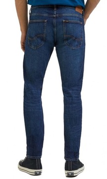 Lee LUKE SLIM TAPERED Hero INDIGOOD RURKI CIEMNY DżINS W34 L32