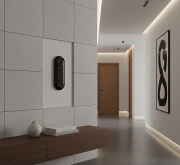 РЕТРО РОЗЕТКА ЛОФТ 230V SCHUKO BLACK JLM БЕЗ РАМКИ