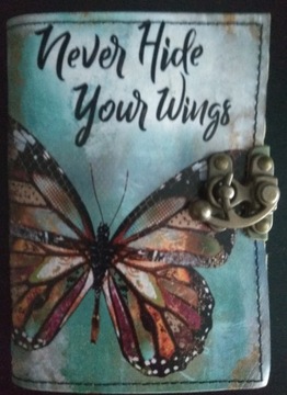 Никогда не скрывайте свои крылья выдержанные ноутбук дневниковая книга Винтажная кожа