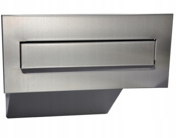 ПРОХОДНОЙ ПОЧТОВЫЙ ЯЩИК НЕРЖАВЕЮЩАЯ СТАЛЬ INOX ДЛЯ НАСТЕН 26-42 см 3 КЛЮЧА