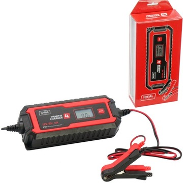 Prostownik IDEAL PRAKTIK CHARGER 4 LCD 6/12V Automatyczny PB GEL WET MF AGM