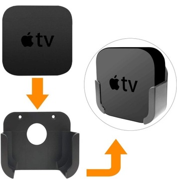 НАСТЕННОЕ КРЕПЛЕНИЕ С ДИСТАНЦИОННЫМ УПРАВЛЕНИЕМ | СОВМЕСТИМОСТЬ SIRI С Apple TV 4K 4-го поколения | ЧЕРНЫЙ
