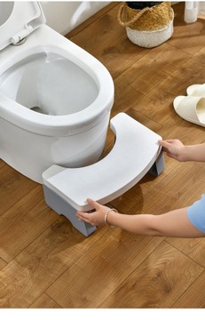 STOŁEK ŁAZIENKOWY STOŁEK Z PODNÓŻKIEM STOŁEK TOALETOWY