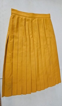 Michael spódnica midi plisowana musztardowa retro vintage 40