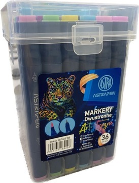 Astra Markery dwustronne artystyczne pastel 36szt