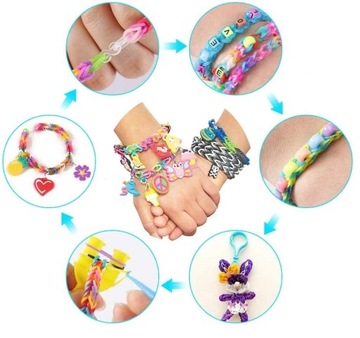 Набор для изготовления браслетов из резинок, 1600 шт. Xxxl - идеально подходит для девочек