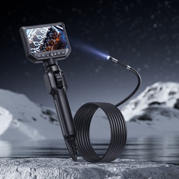 ИНСПЕКЦИОННАЯ КАМЕРА С ПОДВИЖНЫМ ВРАЩАЮЩИМСЯ ГОЛОВКОЙ ЭНДОСКОПОМ 360° 8 мм 2M 8LED CE