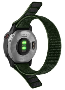 Pasek 20mm Garmin Venu Fenix 5s 6s 7s Nylonowy Zielony