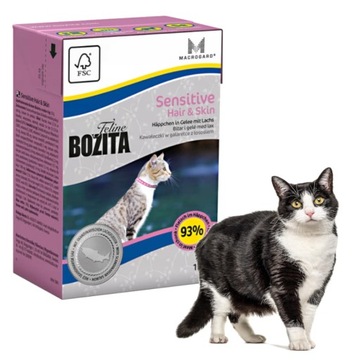 BOZITA MOKRA KARMA SENSITIVE 190g Z ŁOSOSIEM DLA KOTA