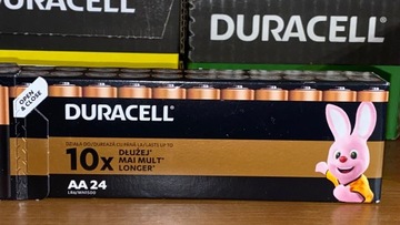 Щелочные батарейки Duracell AA LR6 24 шт.