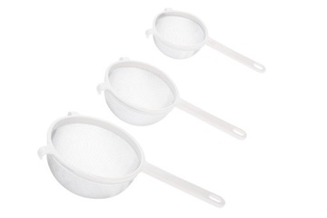 КУХОННОЕ ФИЛЬТР ПЛАСТИКОВОЕ, НАБОР ДРУГЛИНОВ, 3 ШТ. С ДЛИННЫМИ БЕЛЫМИ РУЧКАМИ