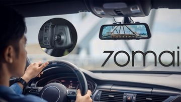 Зеркальный видеорегистратор 70mai S500 + автомобильная камера заднего вида + 64 ГБ