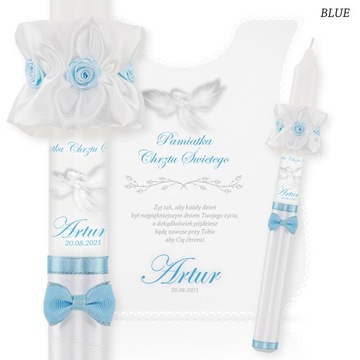 КРЕЩЕННАЯ СВЕЧА, БЕЛАЯ ОДЕЖДА И КРЕЩЕННАЯ СВЕЧА для мальчика и девочки