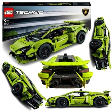 LEGO LAMBORGHINI HURACAN TECHNIC 42161 ZIELONE SPORTOWE 806 ELEMENTÓW 28 CM