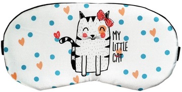 OPASKA NA OCZY DO SPANIA MASKA SATYNA KOTEK KOKARD