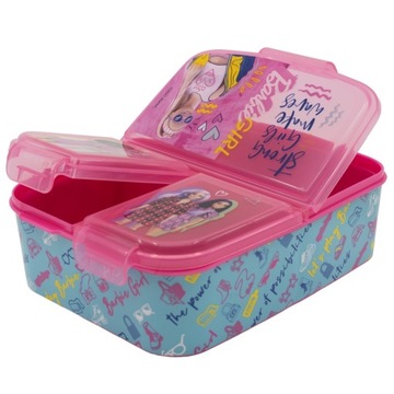 BARBIE śniadaniówka chlebak 3 przegr.