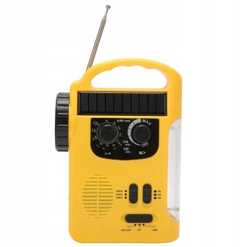 Korba ręczna Radio słoneczne AM FM SW Radio