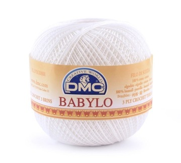 Kordonek DMC BABYLO 100g B5200 - śnieżna biel / 10