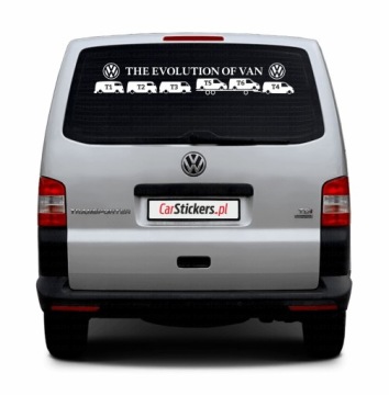 Samolepky na sklo Vw T5 The Evolution Of Van