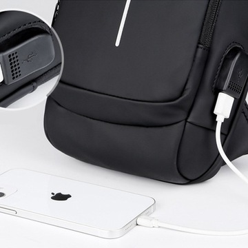 МУЖСКАЯ НАСТЕННАЯ СУМКА ВОДОНЕПРОНИЦАЕМЫЙ РЮКЗАК USB