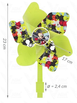 4x ochraniacze kask koszyk rękawiczki dzwonek wiatraczek Myszka Mickey Miki
