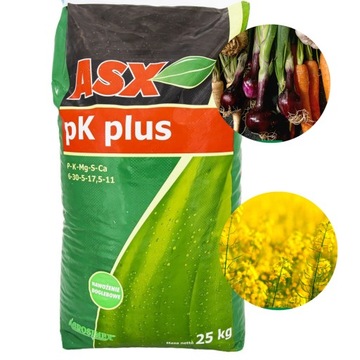 Nawóz ASX 25kg fosfor potas siarka wapń