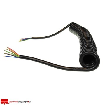 Кабель СПИРАЛ, 8 жил, прицепной кабель СПИРАЛА 300