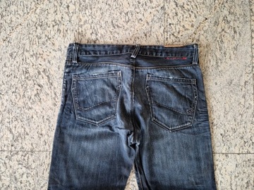Tommy Hilfiger spodnie jeansy 33/32 czarne grafit pas 92cm