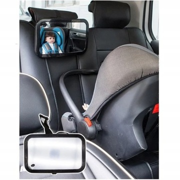 ЗЕРКАЛО ДЛЯ НАБЛЮДЕНИЯ ЗА РЕБЕНКОМ В МАШИНЕ, БОЛЬШОЕ, БЕЗОПАСНОЕ, 360 ФУТ