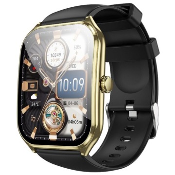 Hoco chytré hodinky s funkcí hovoru Amoled Y28, zlaté
