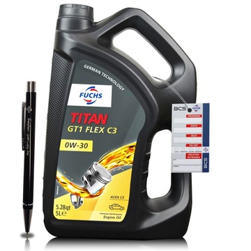 OLEJ FUCHS TITAN GT1 FLEX C3 0W30 5 L ACEA C3