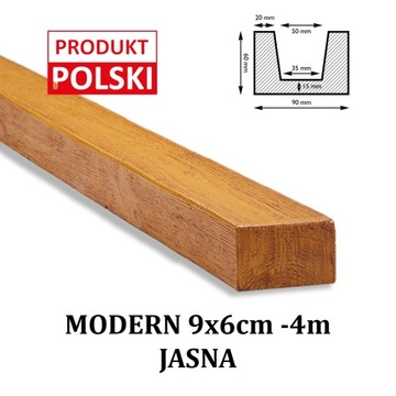 BELKI RUSTYKALNE BELKA MODERN Imitacja 9x6 4 m