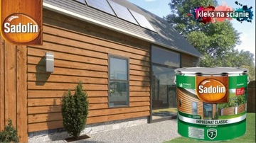 ПРОПИТКА SADOLIN CLASSIC 9л ТЕМНО-СЕРАЯ + ЩЕТКА