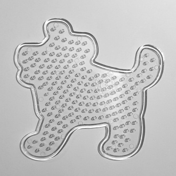 PIES PIESEK PODKŁADKA SZABLON PRZEZROCZYSTY 10x10cm prasowanki 5mm