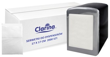 Serwetki do dyspenserów 17 x 17 2000 sztuk