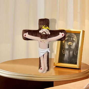 Плюшевая кукла, декоративный декор для спальни, гостиной, забавный 28x11x38 см, Иисус