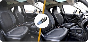 MOCNY ODKURZACZ SAMOCHODOWY Bezprzewodowy RĘCZNY 120W Do Domu Firmy GRATISY