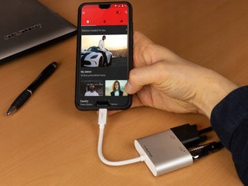 AUDA Adapter konwerter kabel USB-C 3.1 do HDMI VGA