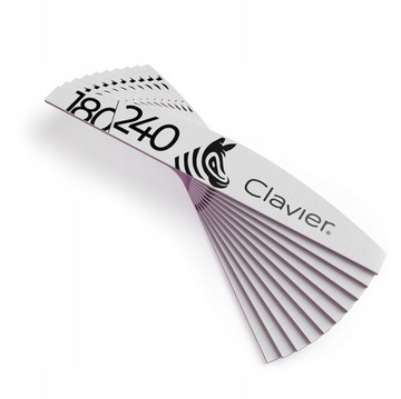 PILNIK DO PAZNOKCI ZEBRA ŁÓDKA ZEBERKA 180/240 - 10 SZTUK