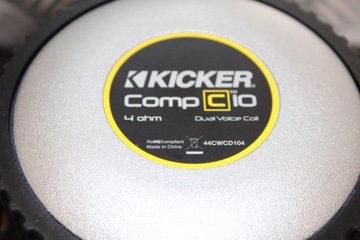 Низкочастотный динамик 500Вт 25см KICKER 44CWCD104 сабвуфер новый