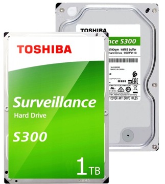 Dysk twardy 1TB Toshiba S300 Surveillance do CCTV