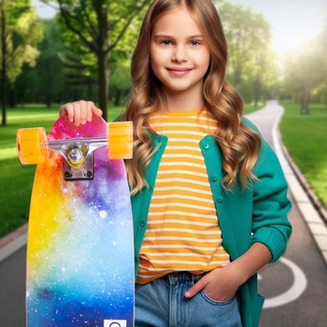 СКЕЙТБОРД РЫБНАЯ ДОСКА LED СВЕТЯЩИЕСЯ КОЛЕСА LED RGB РЫБНАЯ ДОСКА ДЛЯ ДЕТЕЙ 71 СМ