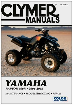 YAMAHA Raptor 660R (2001-2005) instrukcja napraw Clymer 24h