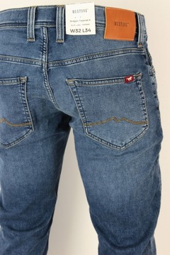 MUSTANG OREGON TAPERED K SLIM SPODNIE JEANS _ W32 L34