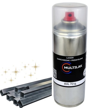Lakier farba w sprayu do aluminium RAL 7016 Połysk
